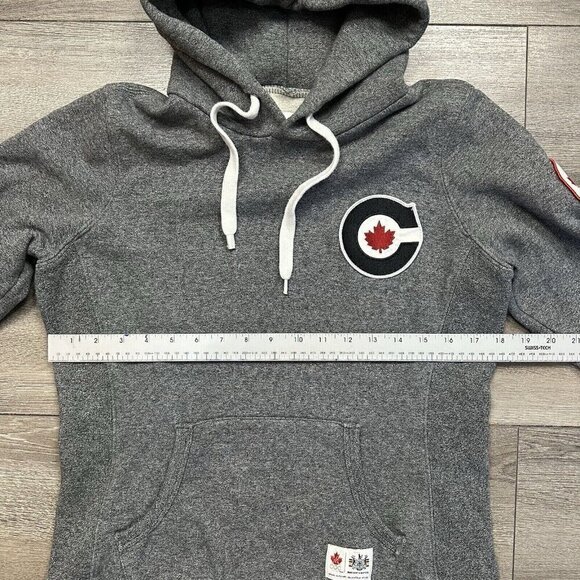 Hudson Bay Co. Canada Size M Women’s Hoodie Sweatshirt Olympics Gray - Picture 6 of 7